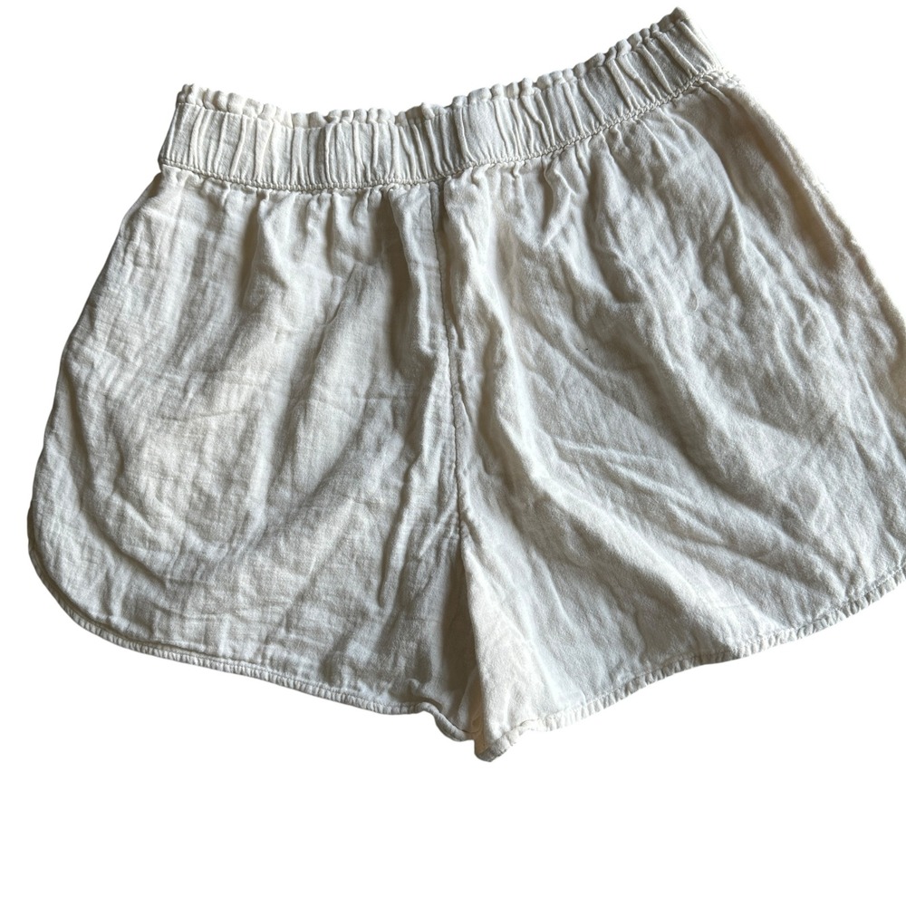 Universal Thread Short  Beige Cotton Elastic Waist Casual Travel‎ Beach Small